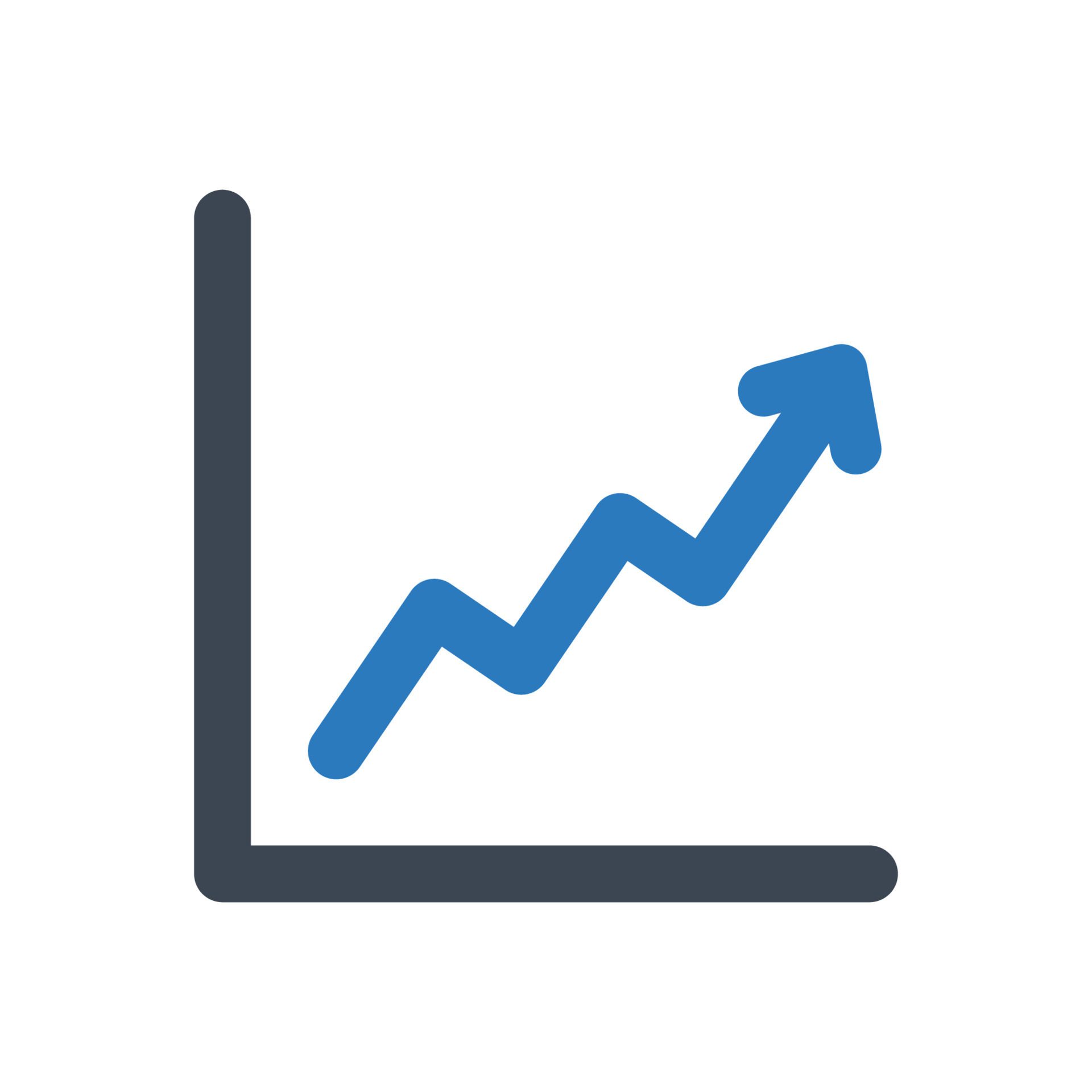 graph icon illustration chart graph diagram growth increase profit stock analytics analysis rise sales report statistics business line outline icons vector