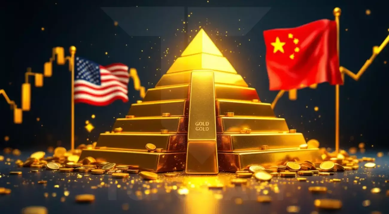 طلا با کاهش تنش‌های تجاری آمریکا و چین 1% افت کرد